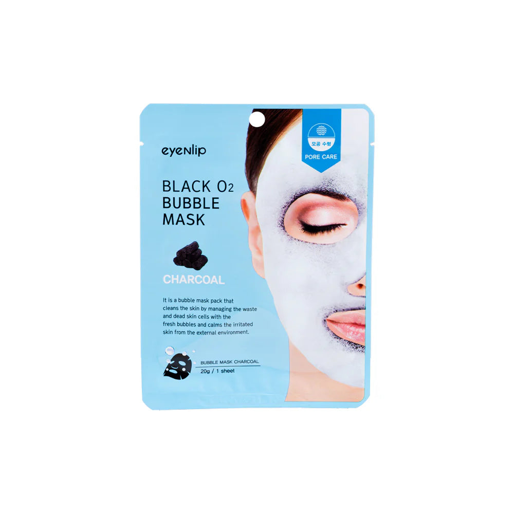 Eyenlip Black O2 Bubble Mask – Charcoal