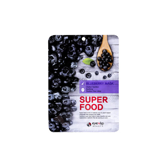 Eyenlip Super Food Mask – Korean Sheet Mask Collection (Avocado, Blueberry, Pomegranate, Apple) 23ml