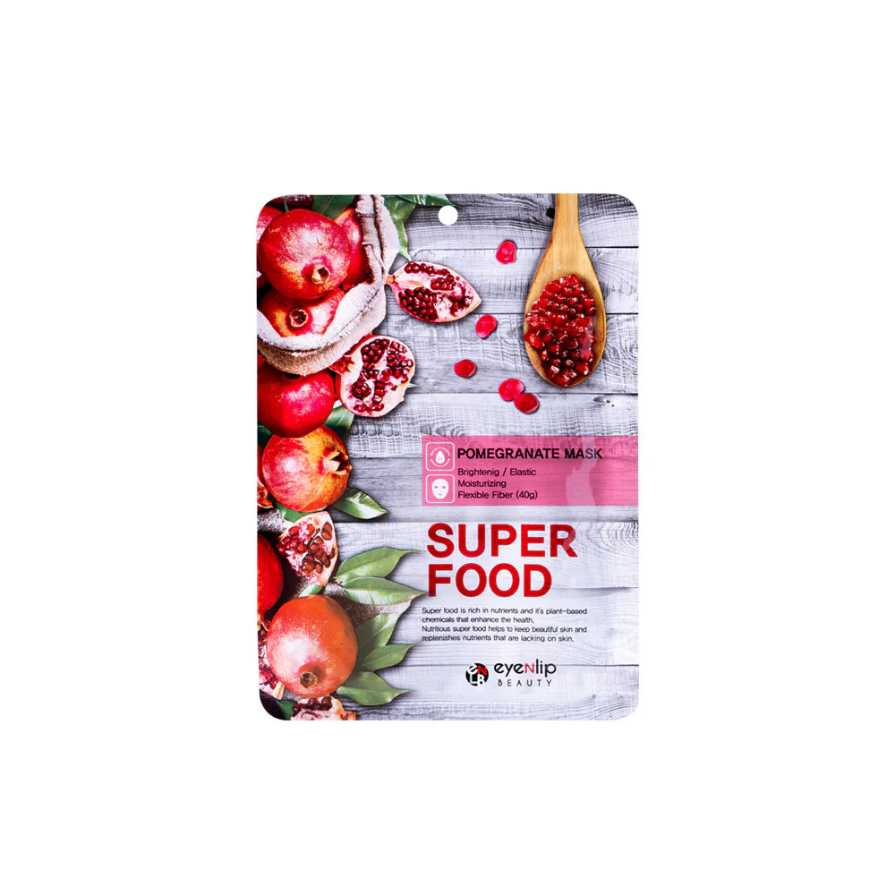Eyenlip Super Food Mask – Korean Sheet Mask Collection (Avocado, Blueberry, Pomegranate, Apple) 23ml